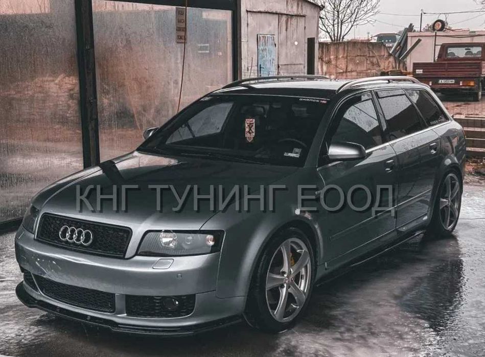 Преден лип спойлер за ауди а4 с4 б6 с лайн / audi a4 s4 b6 lip spoiler s line / добавка за предна броня / нож
