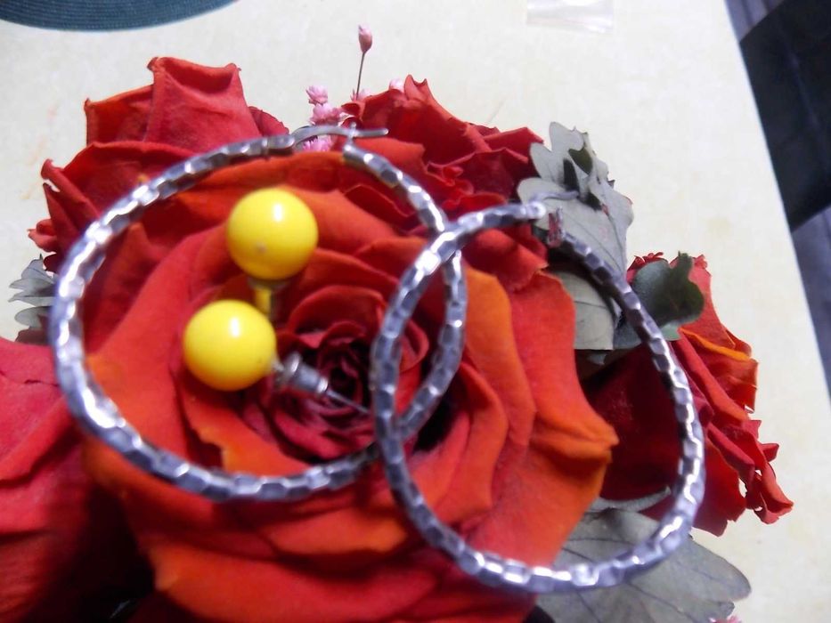 bijuterii argint set cercei+pandantiv si bratara/inel - 75 lei