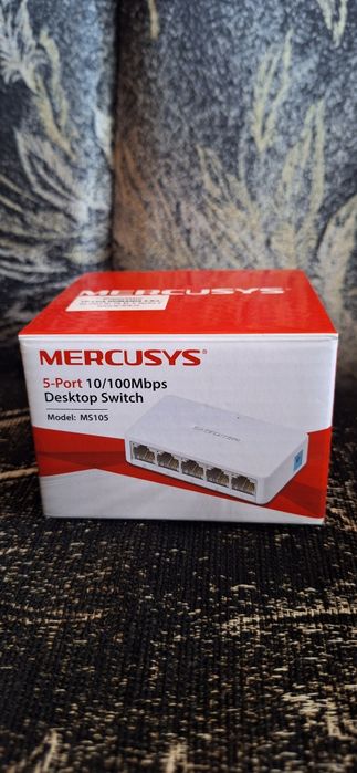 Mercusys 5 port, мрежов суич (switch), разклонител