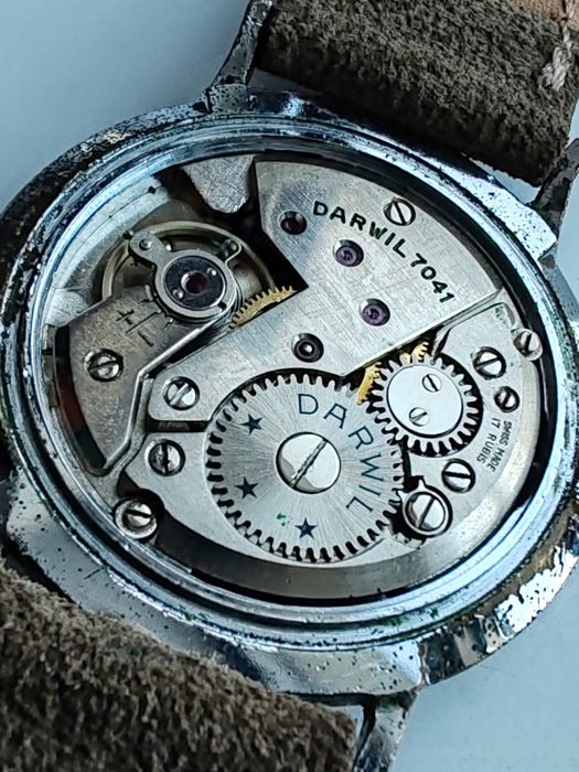 Ceas Darwil Special Flat Calendar 34 mm Funcționează excelent!