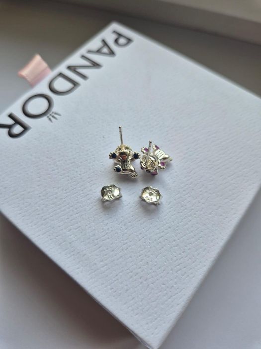 Cercei Stitch din argint  cu stanta S925 ALE