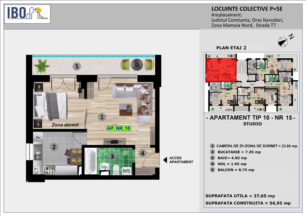 Apart Tip Studio - Mamaia Nord/ Sat - Rate  24 luni- Dezvoltator