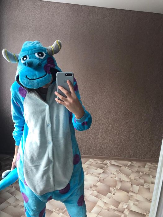 домашняя одежда кигуруми монстр велюр