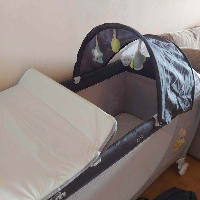 Сгъваема кошара Cam Daily Plus с матрак Pierre Cardin+люлеещ механизъм