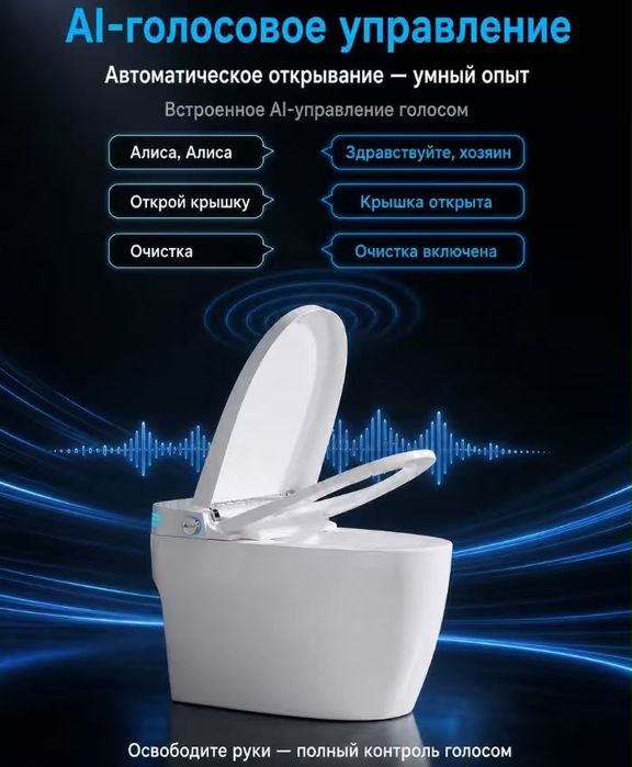 Умный туалет , биде,  три в одном !