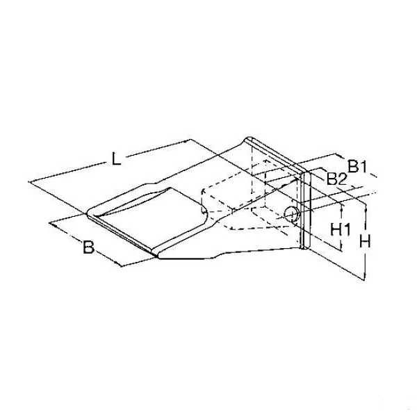 Dinti (dinte) cupa J200 Caterpillar L
