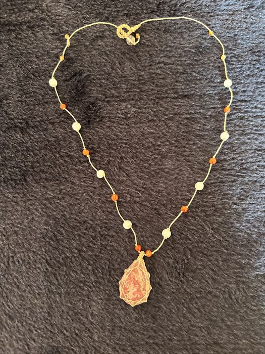 Продам подвеску с розовым опалом