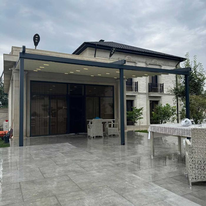 Motorli pergola tizimi Моторизованная система перголы навес naves tent
