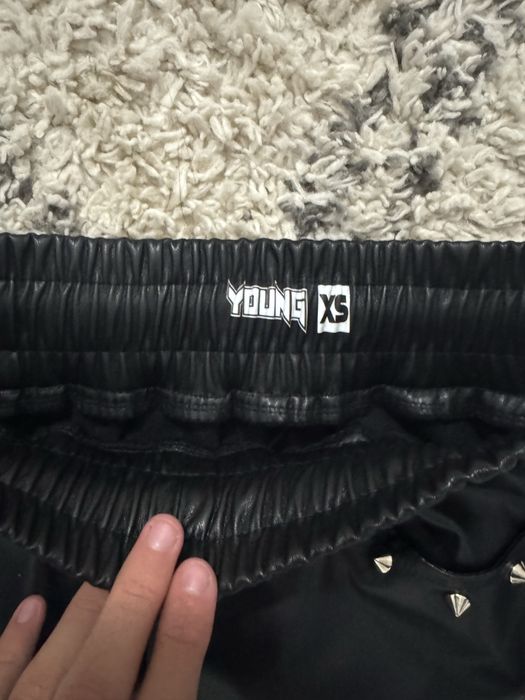 Pantaloni young rich white