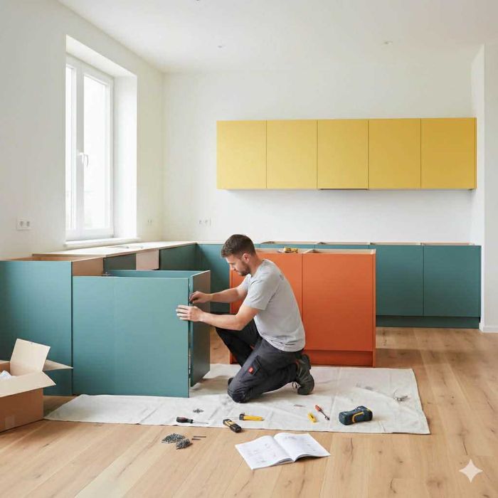 Изпълняване на интериорни решения. Сглобяване, монтаж, и проектиране на цялостно обзавеждане. Обемни офис проекти.