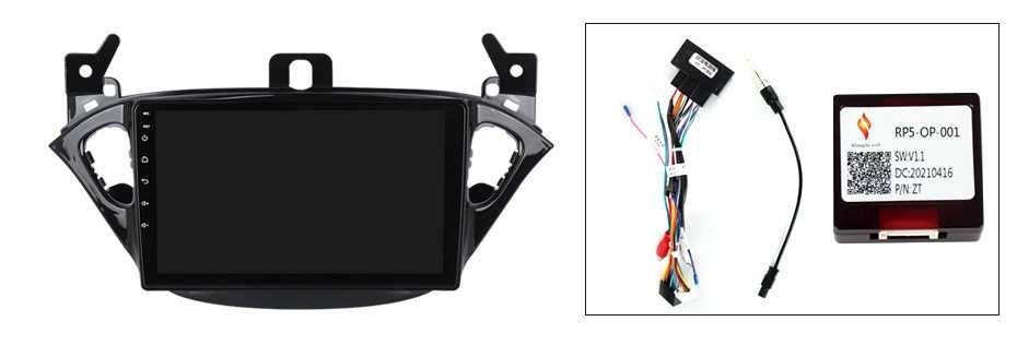 NAVIGATIE Android 14 Opel Corsa E 2014-2019 1/8 Gb Waze CarPlay CAMERA