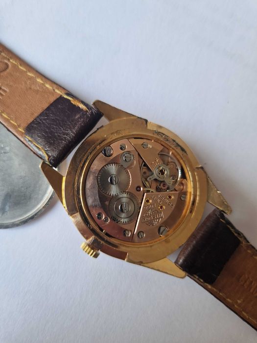 HISLON 2000, cal Felsa 4010, case 36mm, Au 10, SWISS MADE - златни обемни букви! ТОП!