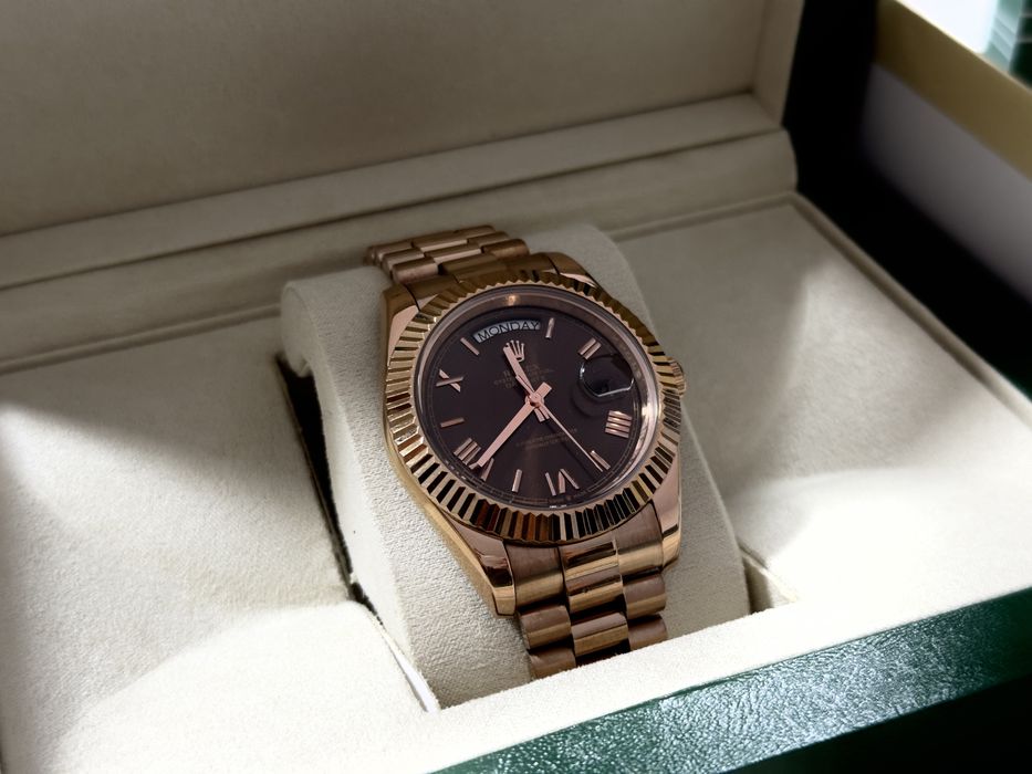 Ceas Rolex Day Date Chocolate Full Box