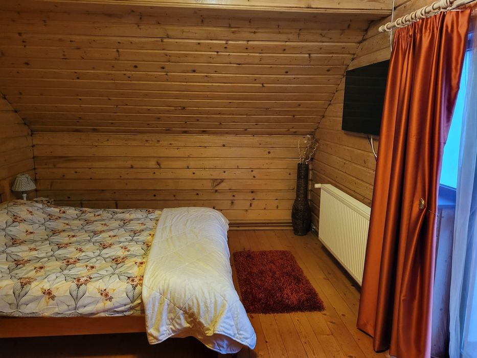 Cabană de închiriat cu minipiscină încălzită și iaz cu pește