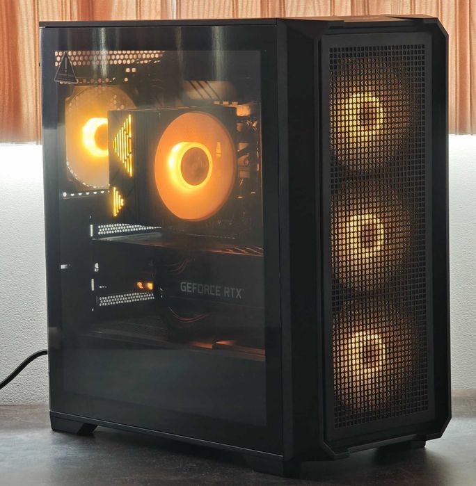 Мощен Геймърски Компютър AMD Ryzen + Nvidia (1 Г. Лична Гаранция)
