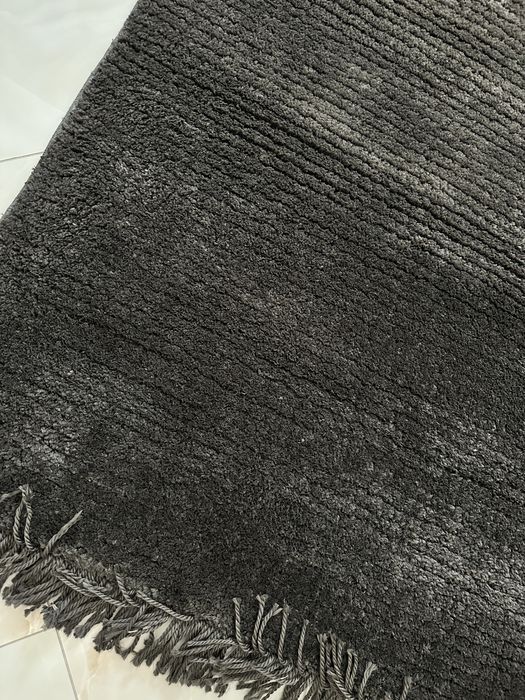 Тъмно сив Килим мика , 2 броя 120/170