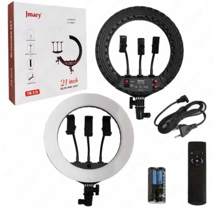 Jmary FM-21R + Штатив + Пульт Кольцевая светодиодная лампа
