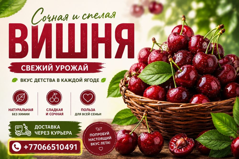 Продам домашнюю вишню