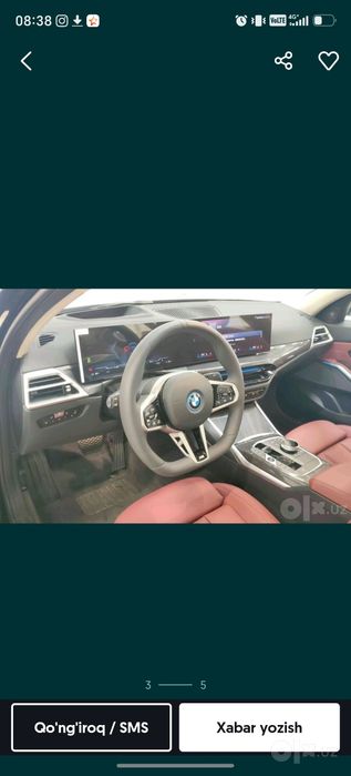 2026 BMW i3 40L M Sport
CLTC 625km
yili 2026.2 oy. 
3900km yurgan
okt