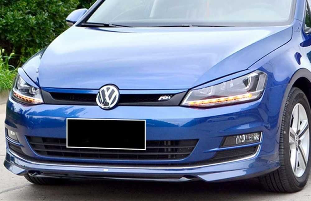 Преден лип спойлер за голф мк7 абт / vw golf mk7 abt lip spoiler / добавка за предна броня / нож