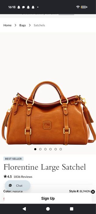 Флорентийская сумка Dooney & Bourke