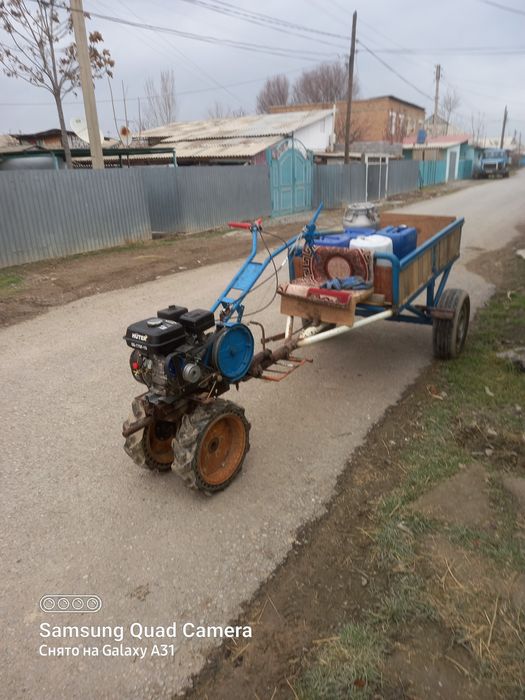 Мотоблок с прицепом