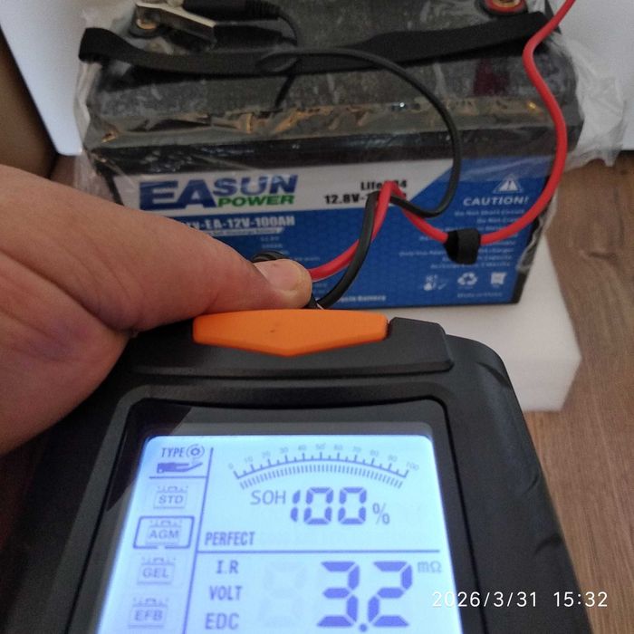 BATERIE 12V LiFePO4/LFP EASUN/LiitoKala,IR=3mΩ, Zero Cicluri Utilizate