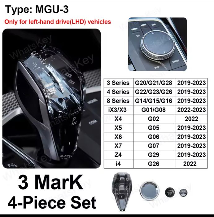 Set pachet schimbator  Swarovski Bmw Seria 3 G20 G21 G28 2019-2023