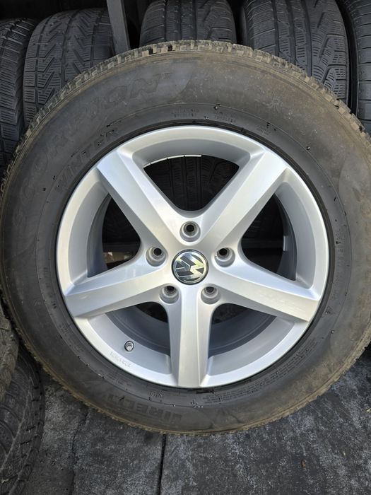4 roți Volkswagen tuareg 7.5 j x17 et.50  cu anv. iarna