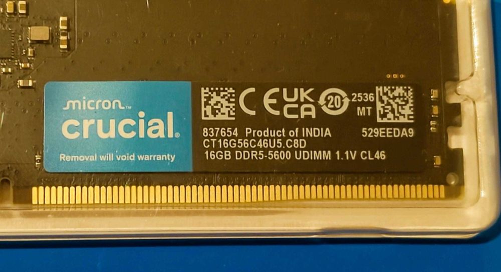 Memorie DDR5 PC Crucial 5600 2 x 16Gb Dual Channel Desktop 32Gb