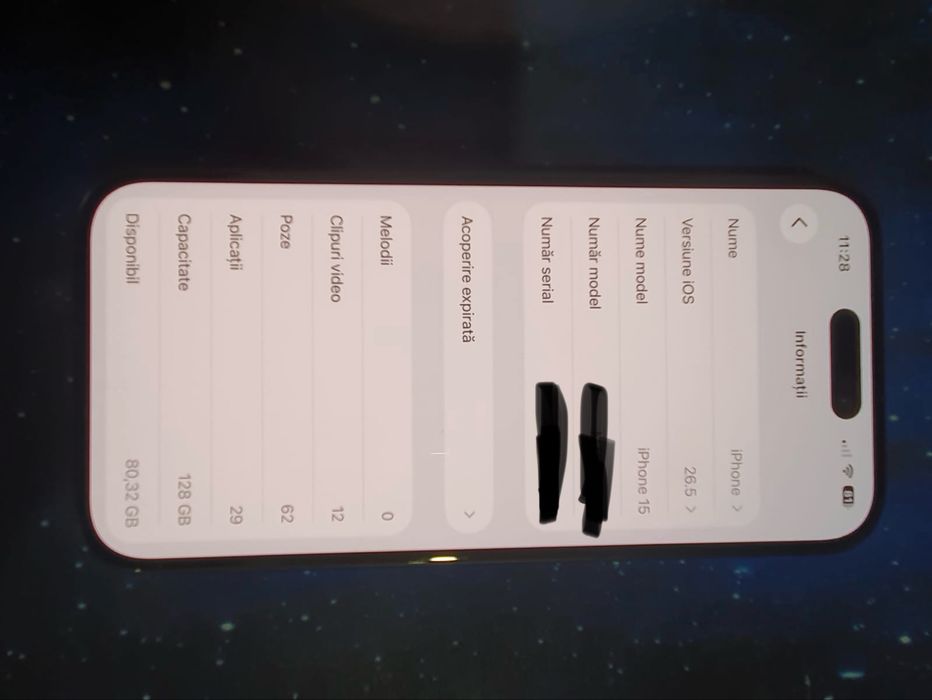 Vând iphone 15 perfect functional 128GB