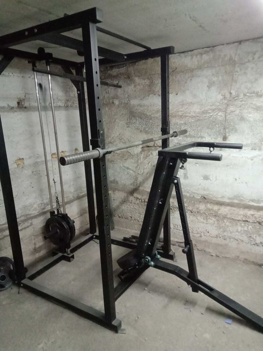 Тренажер Силовая рама со скамьей . БЕЗ ШТАНГИ ! ,