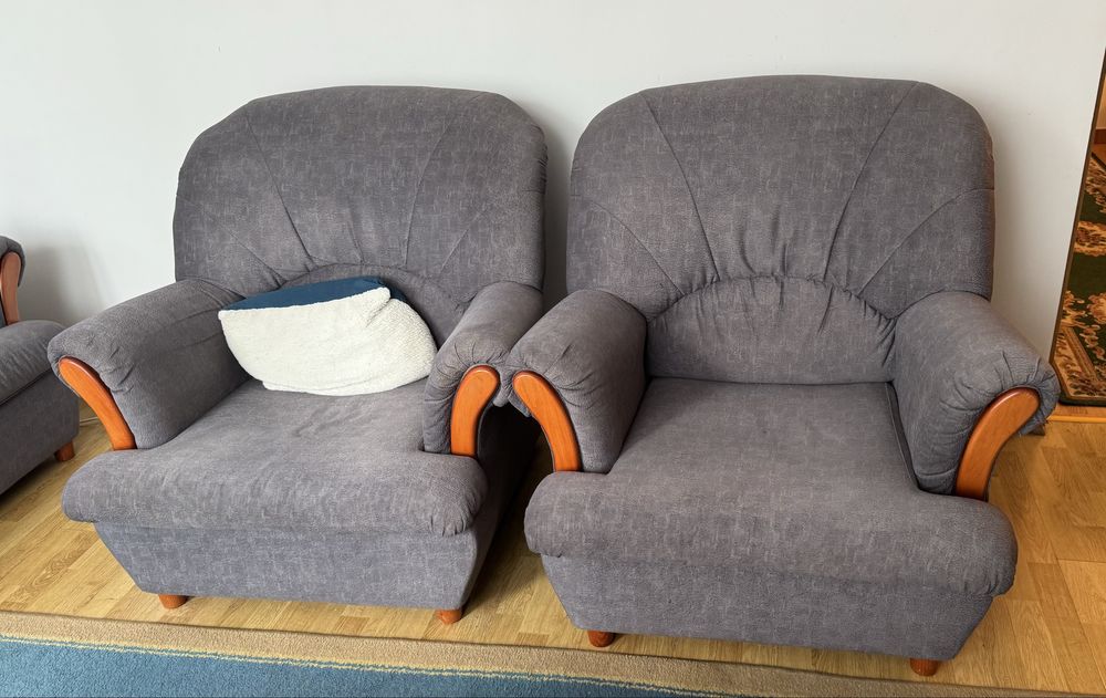 Canapea extensibila si 2 fotolii