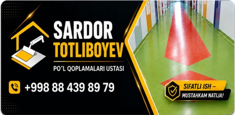 Poʻl qoplamalari: Nalivnoy pol, Lenonm va boshqa pol qoplamalari - Boshqa qurilish xizmatlari Toshkent на Olx