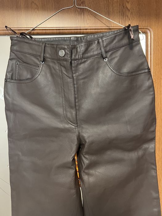 Pantaloni din piele naturală,noi