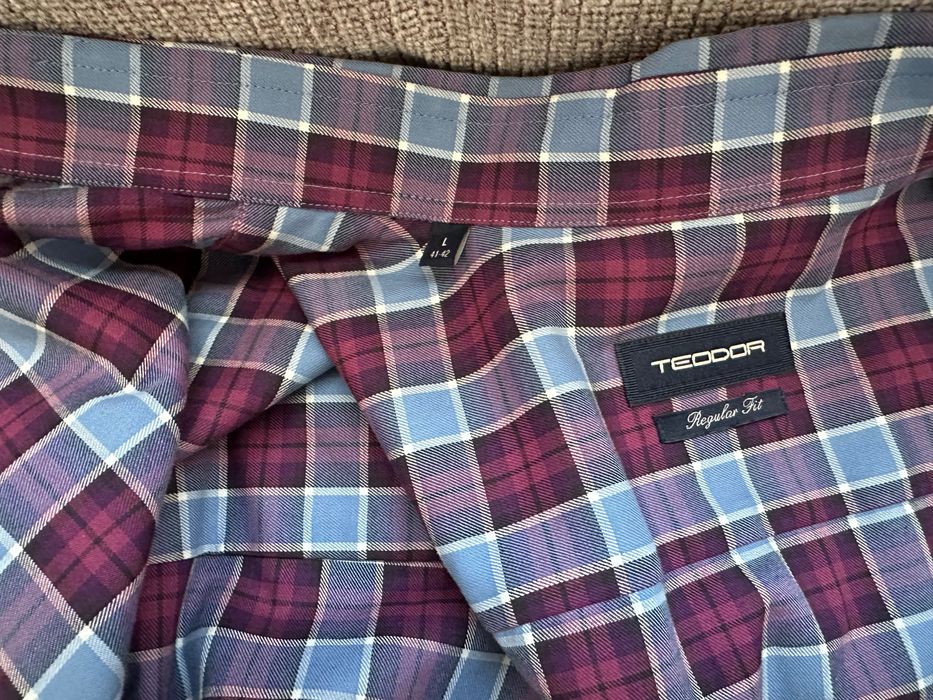 Риза с дълъг ръкав Teodor L Regular fit