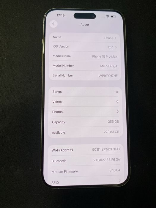 Apple iPhone 15 Pro Max 256Gb id-XXL5877