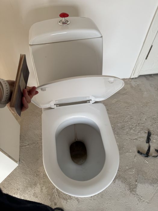 Унитаз и тумба с раковиной