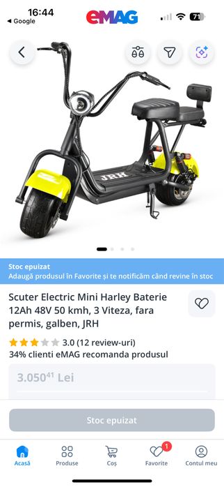 Scuter Electric JRH (INCA IN GARANTIE)