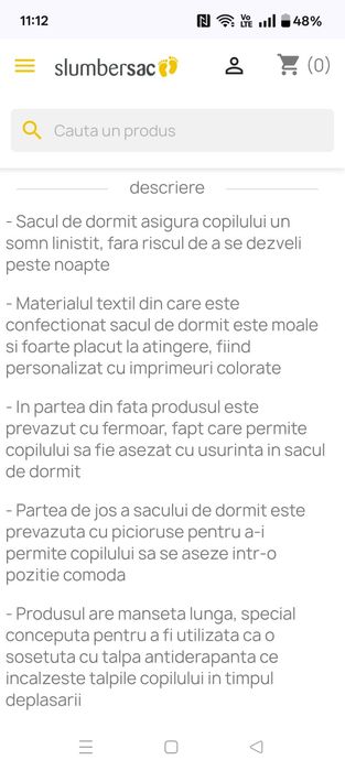 Sac de dormit cu piciorușe Slamberac, 2.5 tog, 120 cm