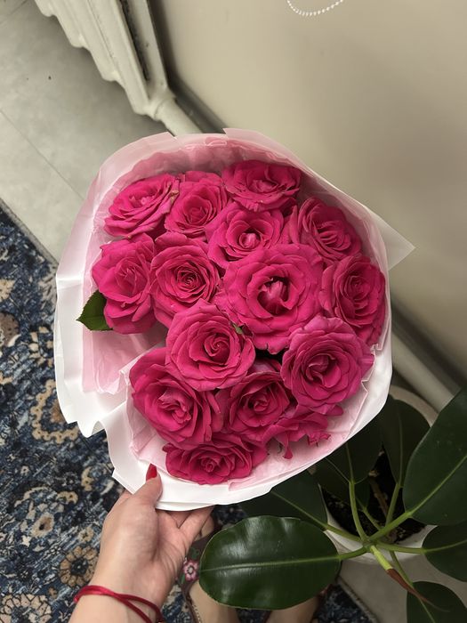 Цветы роза 15 шт