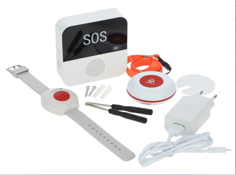Set buton SOS cu alarmă și aplicație mobilă