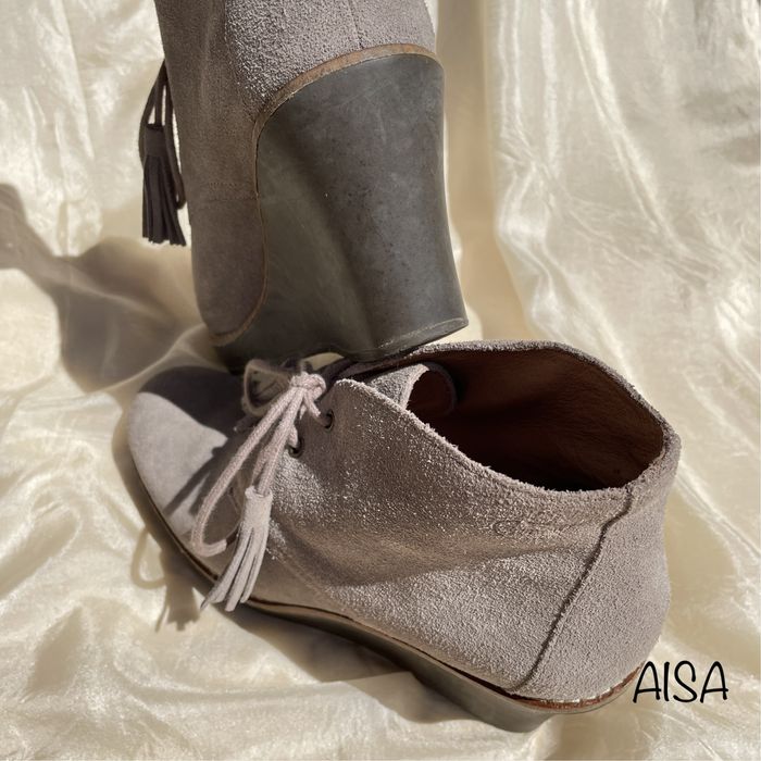 Ghete din piele întoarsă-Scholl, mărimea 38