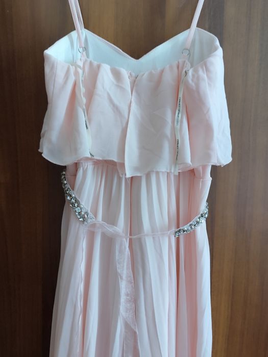 Дамска официална рокля нежно розово