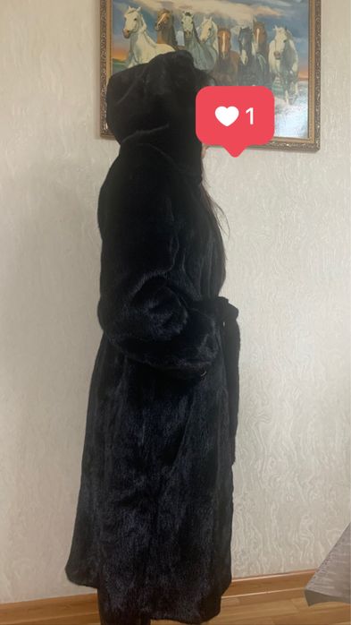 Норковая шуба цельная