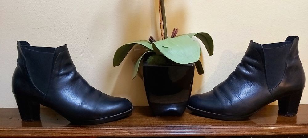Кожаные Ботильоны Ботинки 38р Использования.