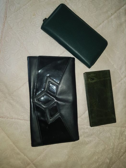 Габеленовая с бисером портмане кожа