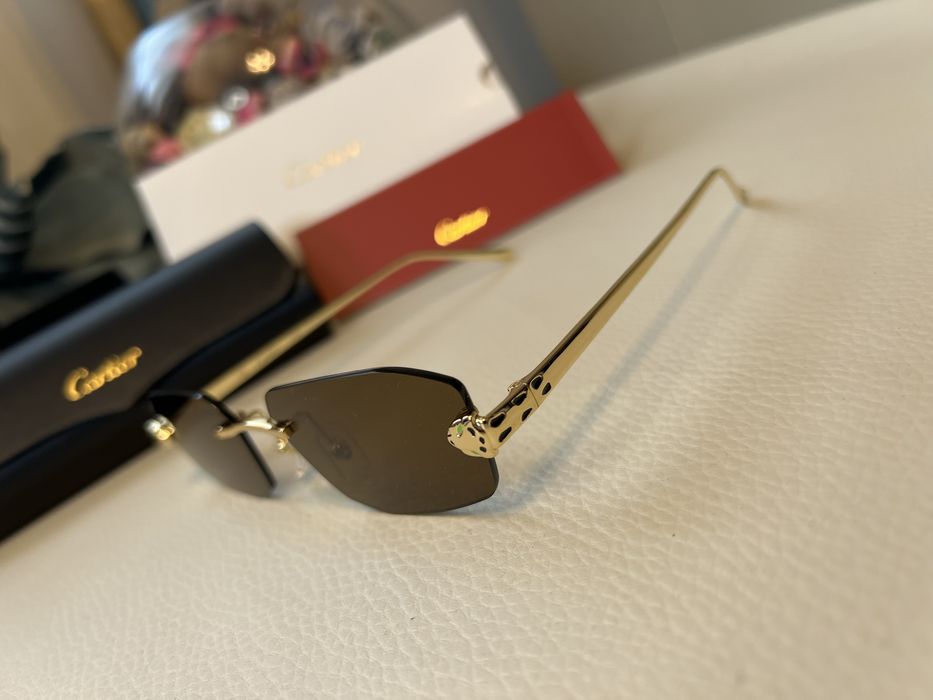 Cartier CT0474S ochelari de soare rimless inlocuire rame vedere