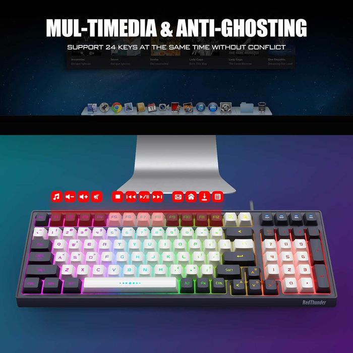 Геймърска клавиатура RedThunder K96 RGB