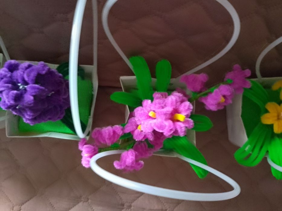 Цветя ръчна изработка